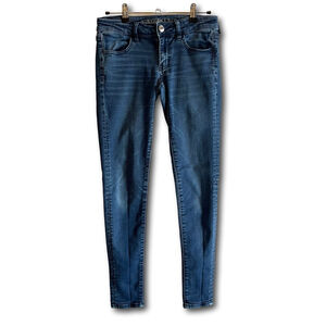 American Eagle Outfitters Women Size 6 Super Stretch Jeggings Jeans Dark Wash
